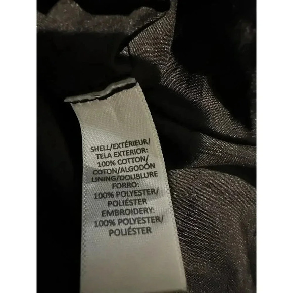 Loft Floral Embroidered Black Mini Skort | Size 2‎ - Picture 5 of 6